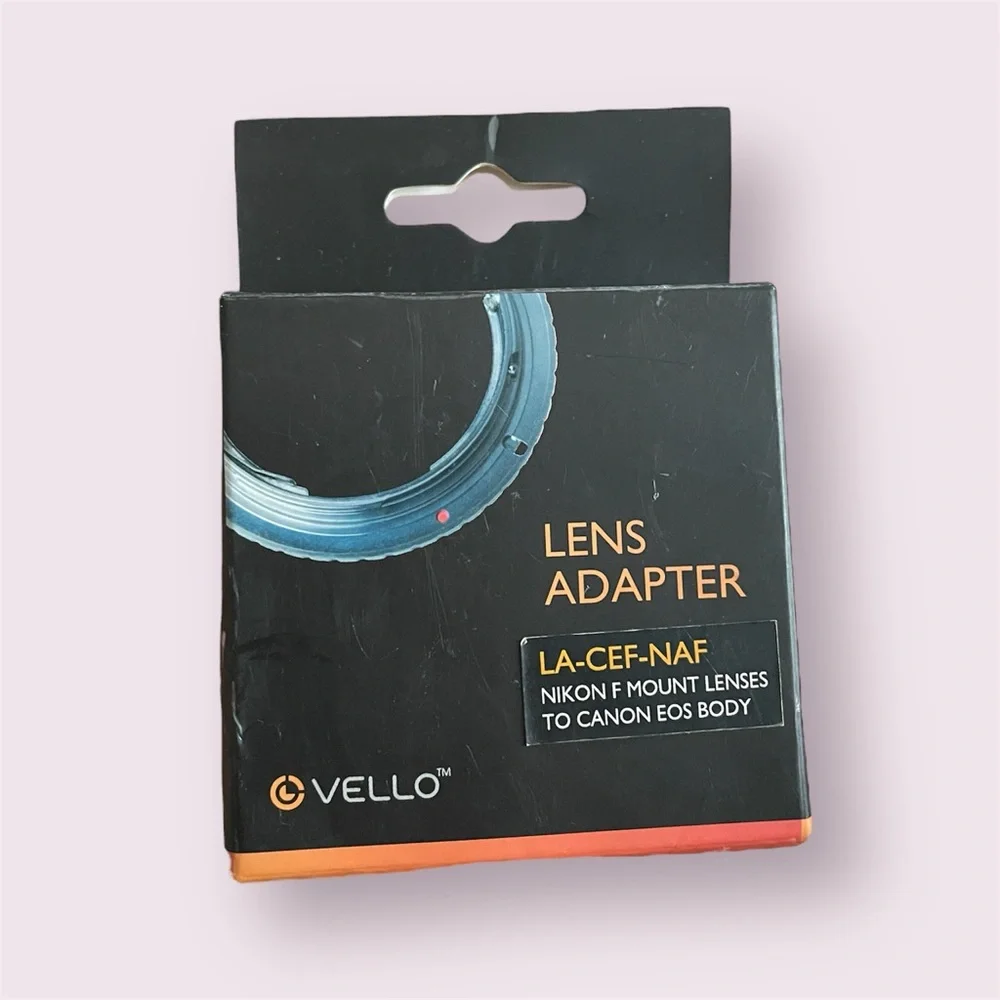 Vello Lens Mount Adapter LA-CEF-NAF Nikon F Mount Lens to Canon E05 Body